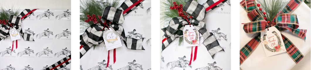 Christmas Printable Equestrian Gift Tags